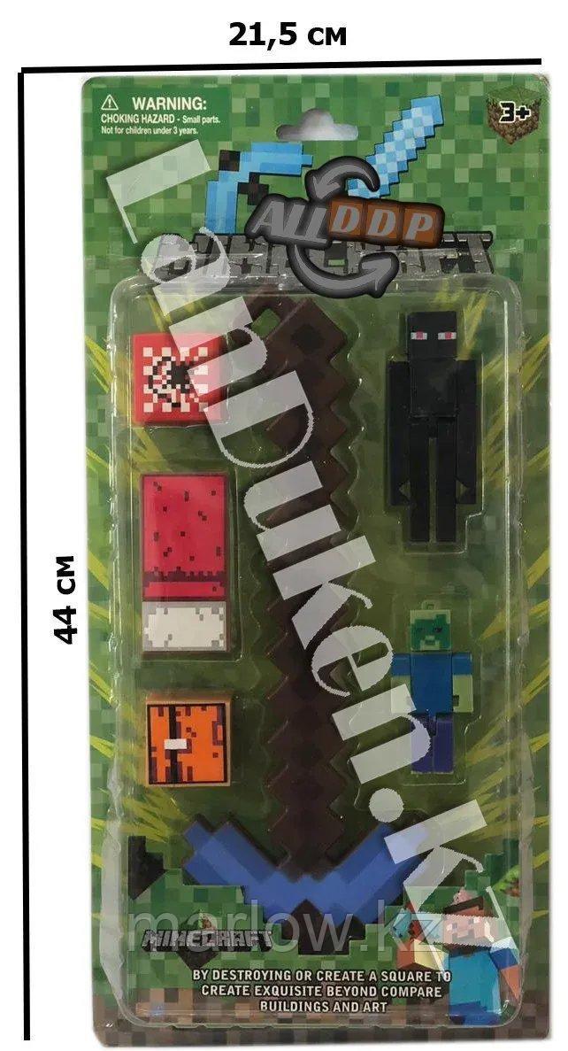 Игровой набор Майнкрафт (Minecraft) кирка с фигурками - фото 1 - id-p111425133