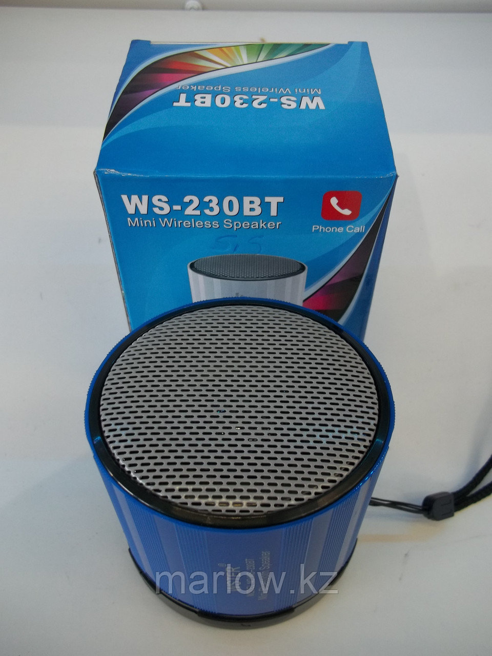 Bluetooth-колонка Wster WS-230ВТ, синий - фото 2 - id-p111421208