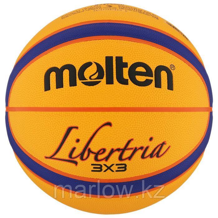 Мяч баскетбольный MOLTEN B33T5000, размер 6, FIBA Approved, 12 панелей, композитная кожа (ПУ), бутил ... - фото 1 - id-p111433855