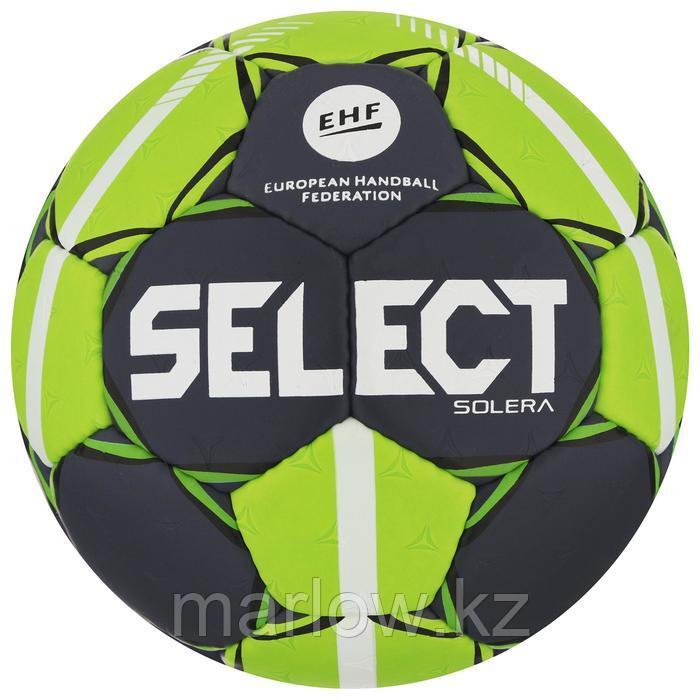 Мяч гандбольный SELECT Solera, Lille, размер 2, EHF Appr, 32 пан, ПУ, ручная сшивка, цвет серый - фото 1 - id-p111433857