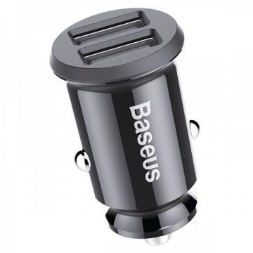 Автомобильная зарядка Baseus Car Charger Mini, чёрный - фото 1 - id-p111422204
