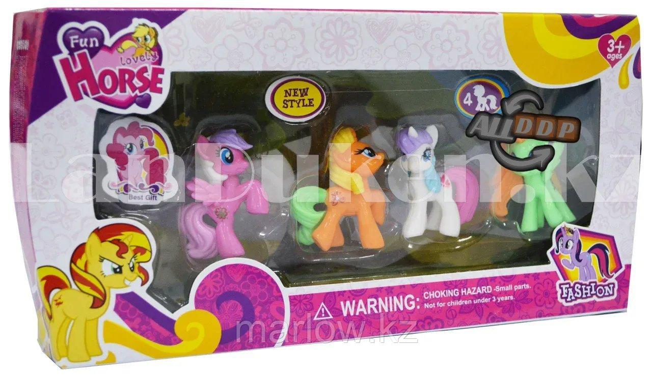 Детский игровой набор от Fun Horse My Little Pony 4 фигурки - фото 1 - id-p111425137