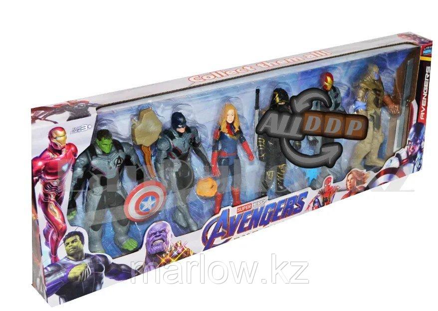 Мстители (Avengers) набор фигурок (Капитан Марвел, Железный человек, Халк, Соколиный глаз, Танос) - фото 7 - id-p111425150