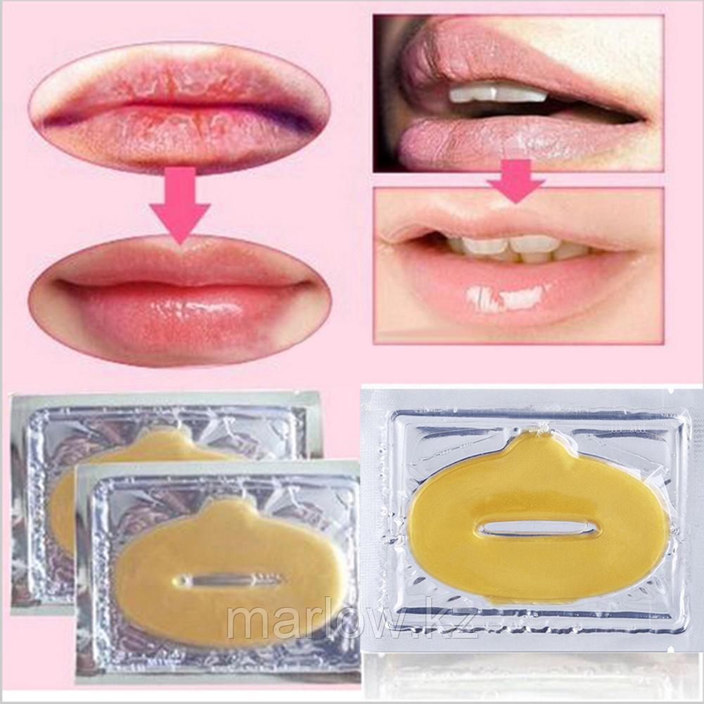Коллагеновая маска - патч - для губ с биозолотом Crystal Collagen Gold - фото 2 - id-p111417358