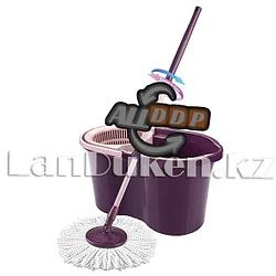 Набор для уборки швабра + ведро с отжимом Mop Style 707 фиолетовый