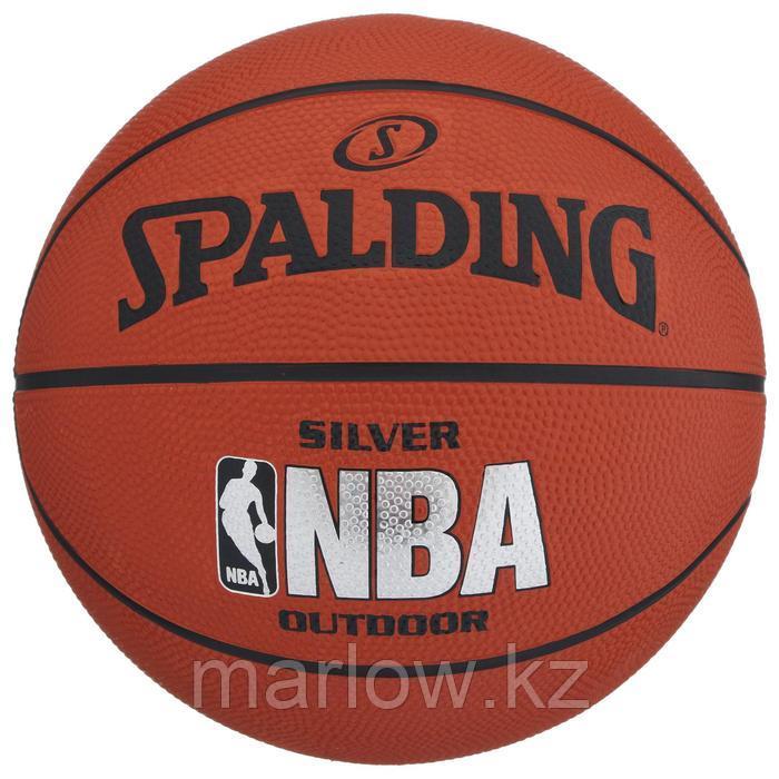Мяч баскетбольный Spalding NBA Silver размер 5 - фото 1 - id-p111432903