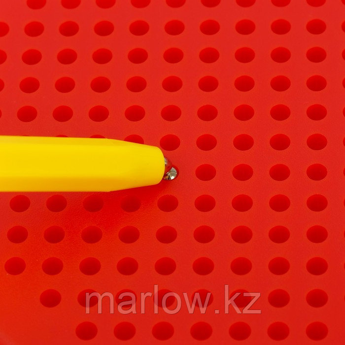 Магнитный планшет яблоко маленькое, 142 отверстий, цвет красный - фото 4 - id-p111431074