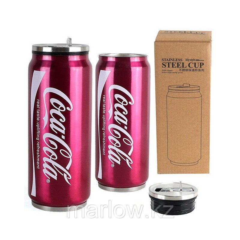 Термос Coca Cola, 400 мл, синий - фото 8 - id-p111421259