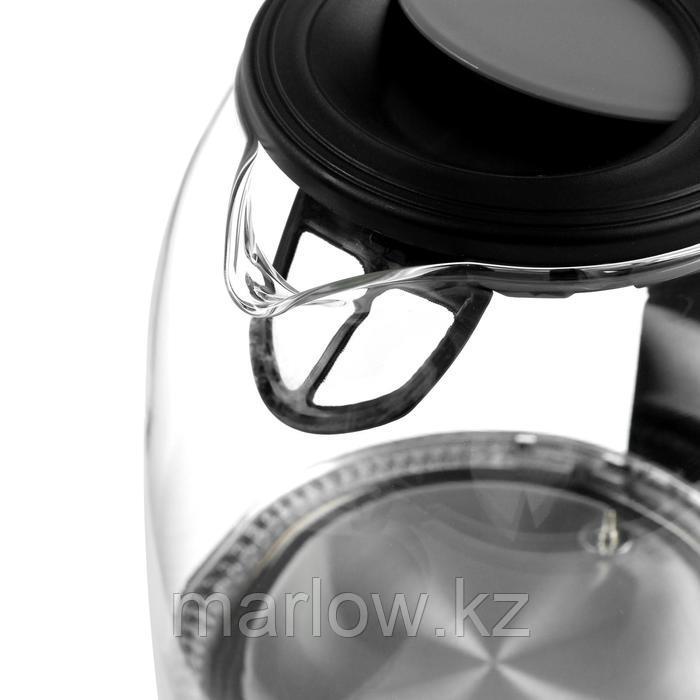 Чайник электрический Sakura SA-2718DBK, стекло, 1.7 л, 2200 Вт, регулировка t°, черный - фото 2 - id-p111434744