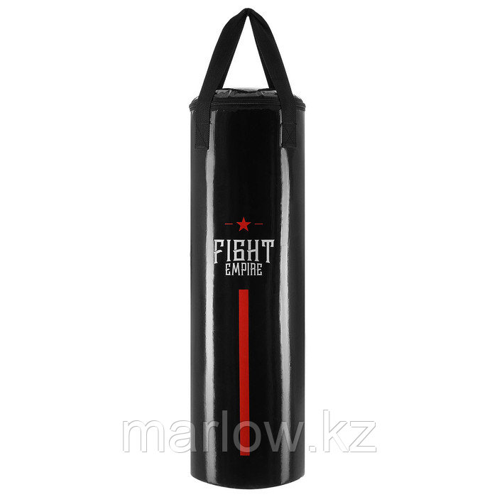 Мешок боксёрский FIGHT EMPIRE, на ленте ременной, чёрный, 80 см, d=25 см, 15 кг - фото 1 - id-p111432922