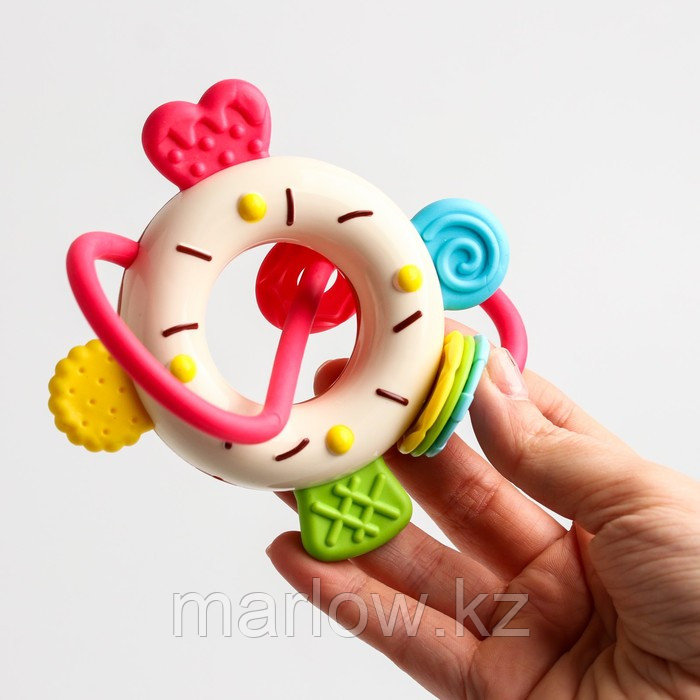 Погремушка «Пончик» с прорезывателем - фото 2 - id-p111431098