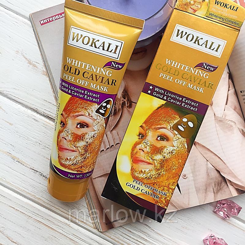 Маска для лица - Золотая маска Wokali Whitening Gold Caviar Peel Off Mask - фото 2 - id-p111419326