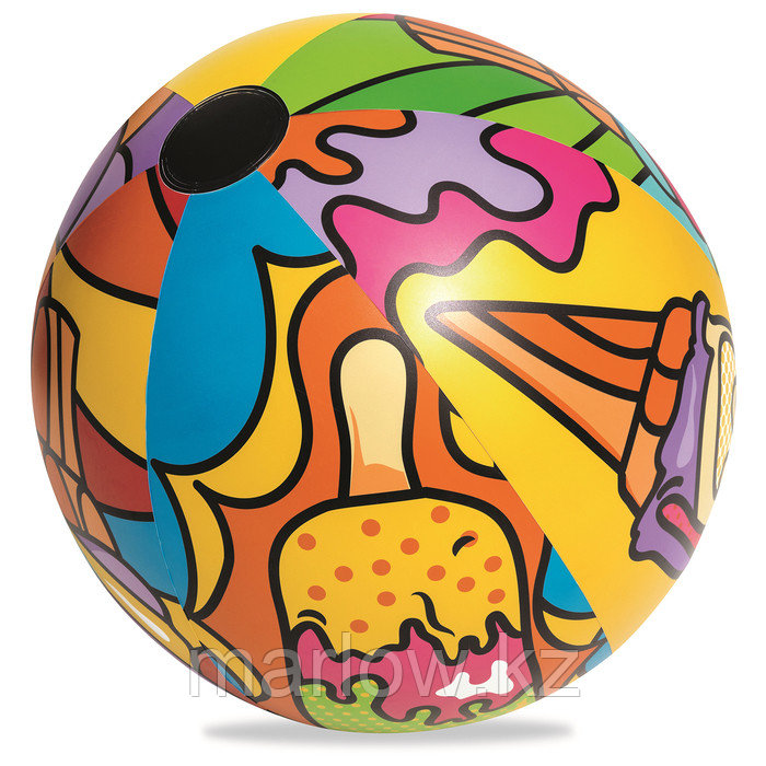 Мяч надувной «Поп-арт», от 3 лет, d=91 см, 31044 Bestway - фото 1 - id-p111432096