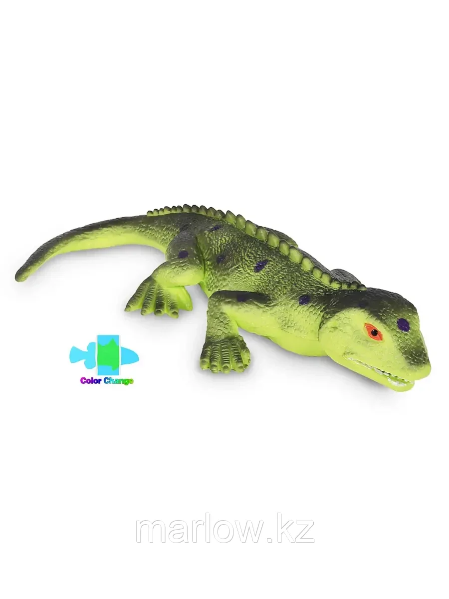 Детская игрушка животного в виде ящерицы- гаттерии, меняющей цвет под водой W6328-201 "Я играю в зоопарк" - фото 1 - id-p111441489