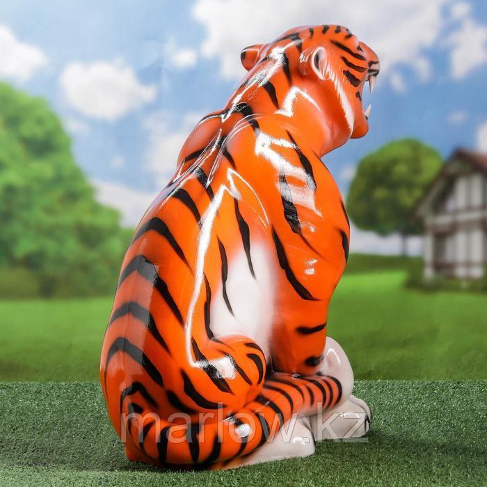 Садовая фигура "Тигр", глянец, оранжевый цвет, 52 см - фото 4 - id-p111439529