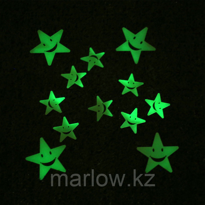 Набор светящегося декора "Звезды-смайлы" - фото 2 - id-p111438539