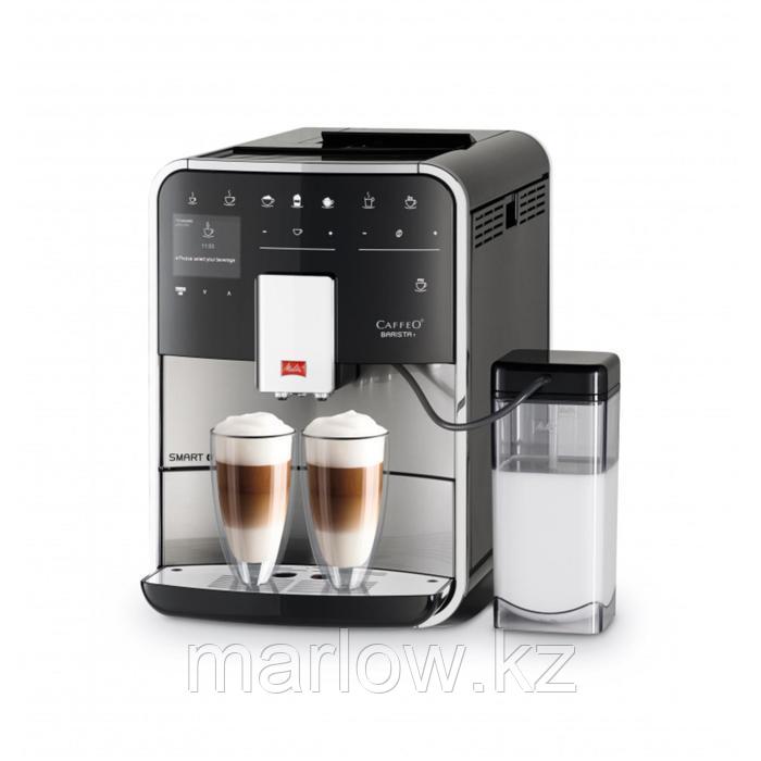 Кофемашина Melitta Caffeo F 840-100 Barista T Smart, автоматическая, 1450 Вт, 1.8 л, сереб. 548775 ... - фото 1 - id-p111436756