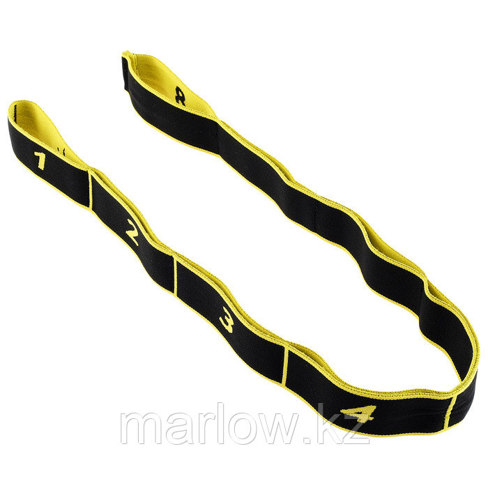 Эспандер-лента эластичная с захватами 90 х 4 см, MEDIUM, цвет жёлтый - фото 1 - id-p111432941