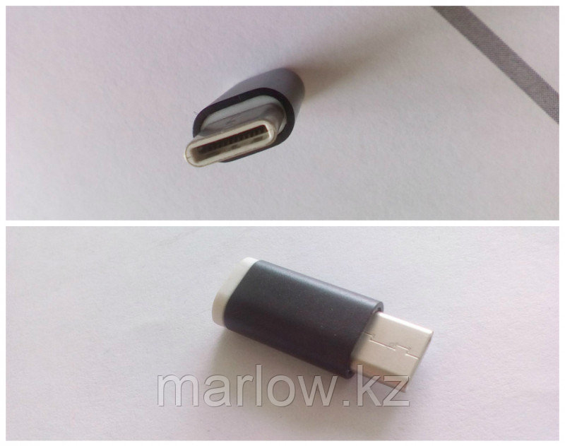 Переходник Type C папа - Micro USB мама, черный - фото 5 - id-p111420313