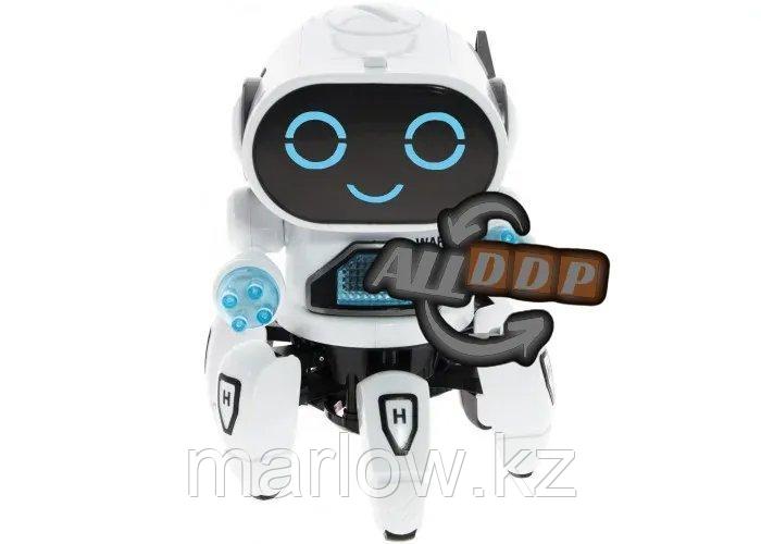 Игрушка робот на батарейках музыкальный танцующий со светомузыкой ZR142-1 белый - фото 3 - id-p111425216