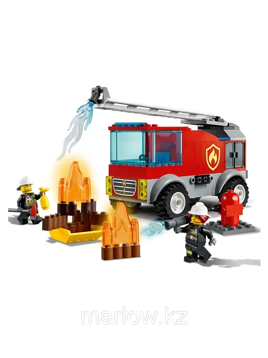 Конструктор Пожарная машина с лестницей 88 дет. 60280 LEGO City Fire - фото 3 - id-p111446455