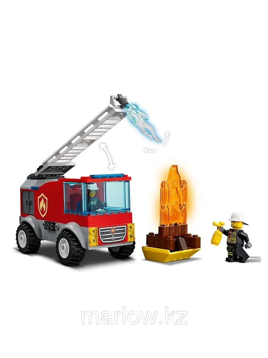 Конструктор Пожарная машина с лестницей 88 дет. 60280 LEGO City Fire - фото 4 - id-p111446455