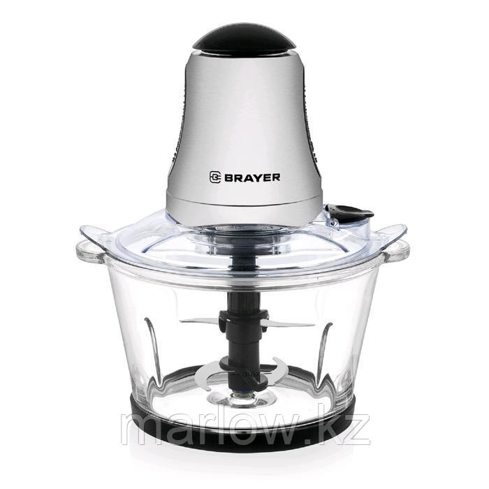Измельчитель BRAYER BR1402, стекло, 400 Вт, 1.5 л, белый - фото 2 - id-p111434791