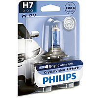 Лампа автомобильная Philips Crystal Vision, H7, 12 В, 55 Вт, 12972CVB1