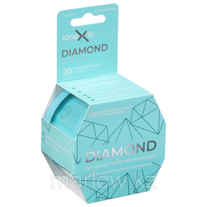 Кинезио тейп Kinexib Ultra Diamond, 5 м х 5 см, цвет аквамарин - фото 1 - id-p111433955