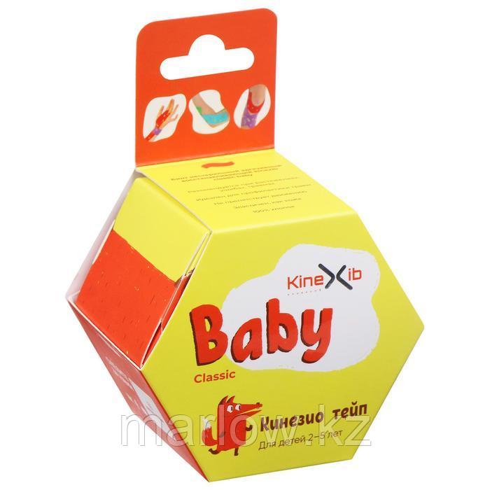 Кинезио тейп Kinexib Classic Baby, 4 см х 4 м, цвет красный, принт лиса - фото 1 - id-p111433957
