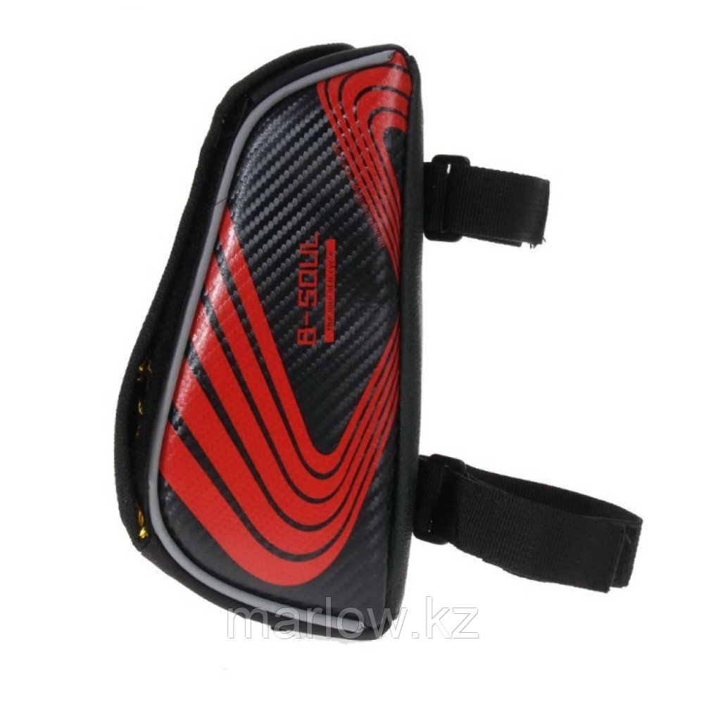 Велосипедная сумка на раму под смартфон B-Soul, красный - фото 3 - id-p111422303