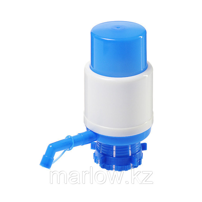 Помпа для воды LuazON, механическая, средняя, под бутыль от 11 до 19 л, голубая - фото 1 - id-p111433974