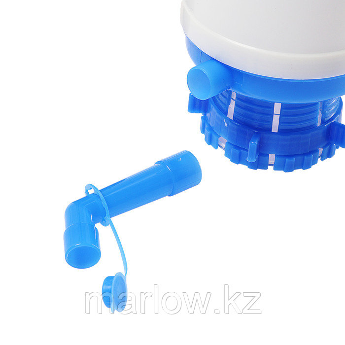 Помпа для воды LuazON, механическая, средняя, под бутыль от 11 до 19 л, голубая - фото 4 - id-p111433974