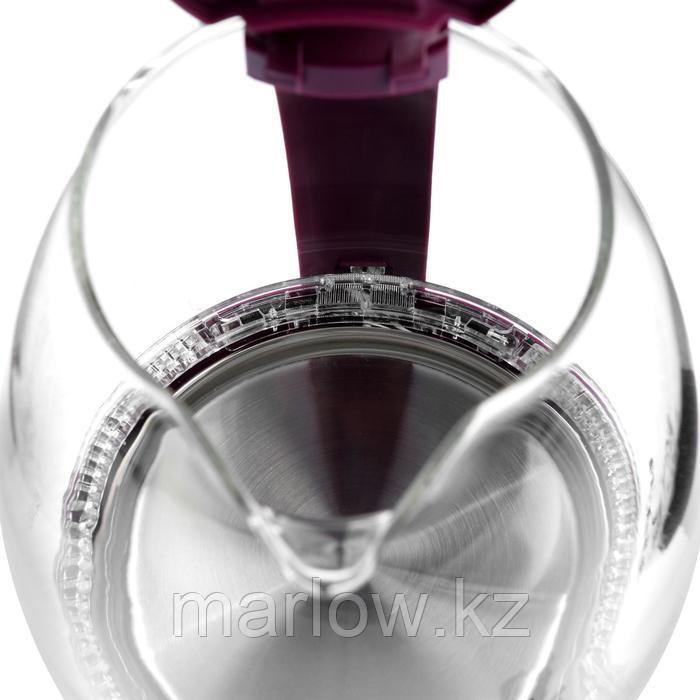 Чайник электрический Sakura SA-2715V, стекло, 1.7 л, 2200 Вт, пурпурный - фото 3 - id-p111434828