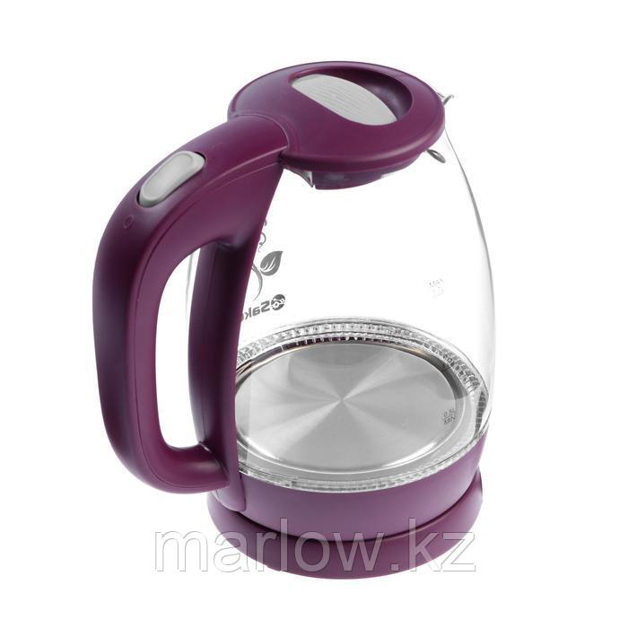 Чайник электрический Sakura SA-2715V, стекло, 1.7 л, 2200 Вт, пурпурный - фото 5 - id-p111434828