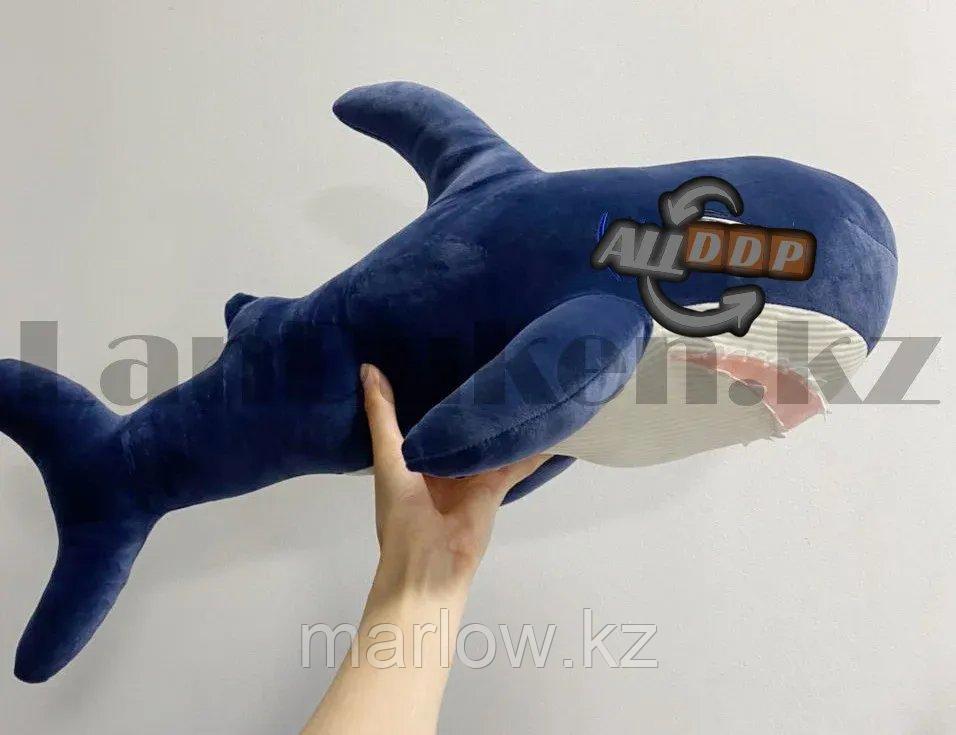Мягкая игрушка монстр Акула средняя 65 см синяя - фото 7 - id-p111425262