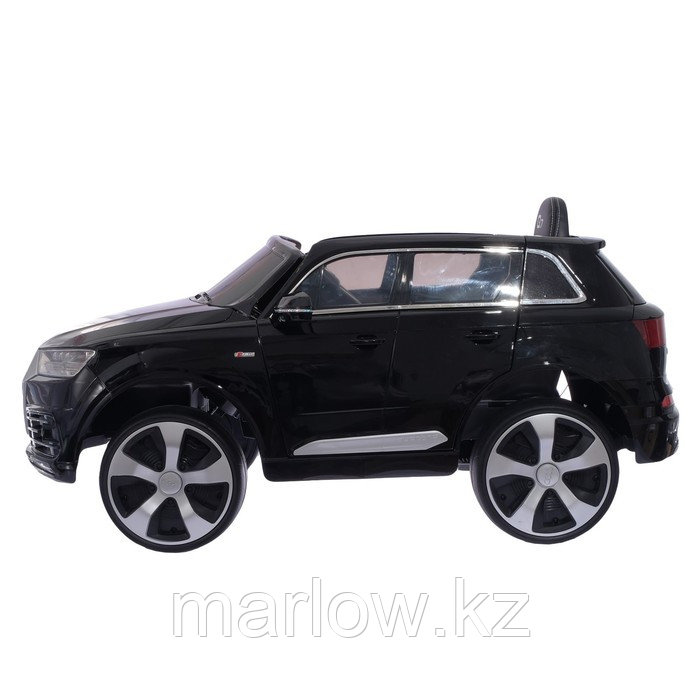 Электромобиль AUDI Q7, EVA колёса, кожаное сиденье, цвет чёрный глянец - фото 2 - id-p111431162