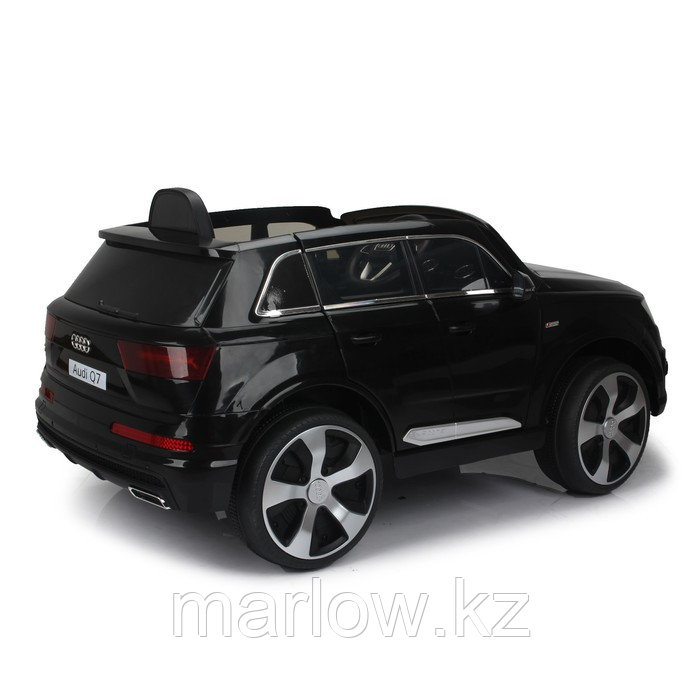 Электромобиль AUDI Q7, EVA колёса, кожаное сиденье, цвет чёрный глянец - фото 3 - id-p111431162