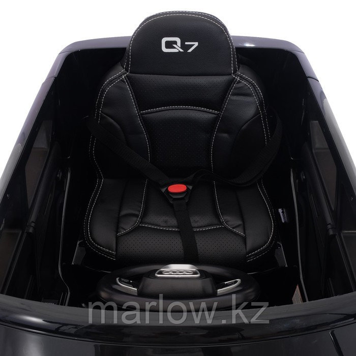 Электромобиль AUDI Q7, EVA колёса, кожаное сиденье, цвет чёрный глянец - фото 7 - id-p111431162