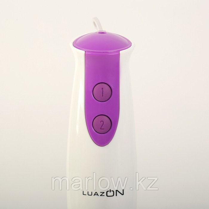 Блендер LuazON LBR-01, погружной, 500 Вт, 0.3/0.6 л, 2 скорости, фиолетовый - фото 2 - id-p111433986