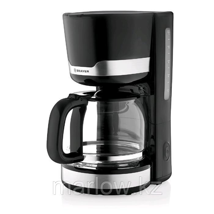 Кофеварка BRAYER BR1120, капельная, 1000 Вт, 1.5 л, поддержание температуры, чёрная - фото 2 - id-p111435821