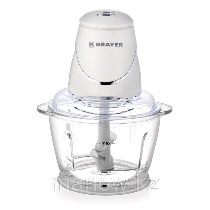 Измельчитель BRAYER BR1403, стекло, 500 Вт, 1 л, белый - фото 2 - id-p111435822