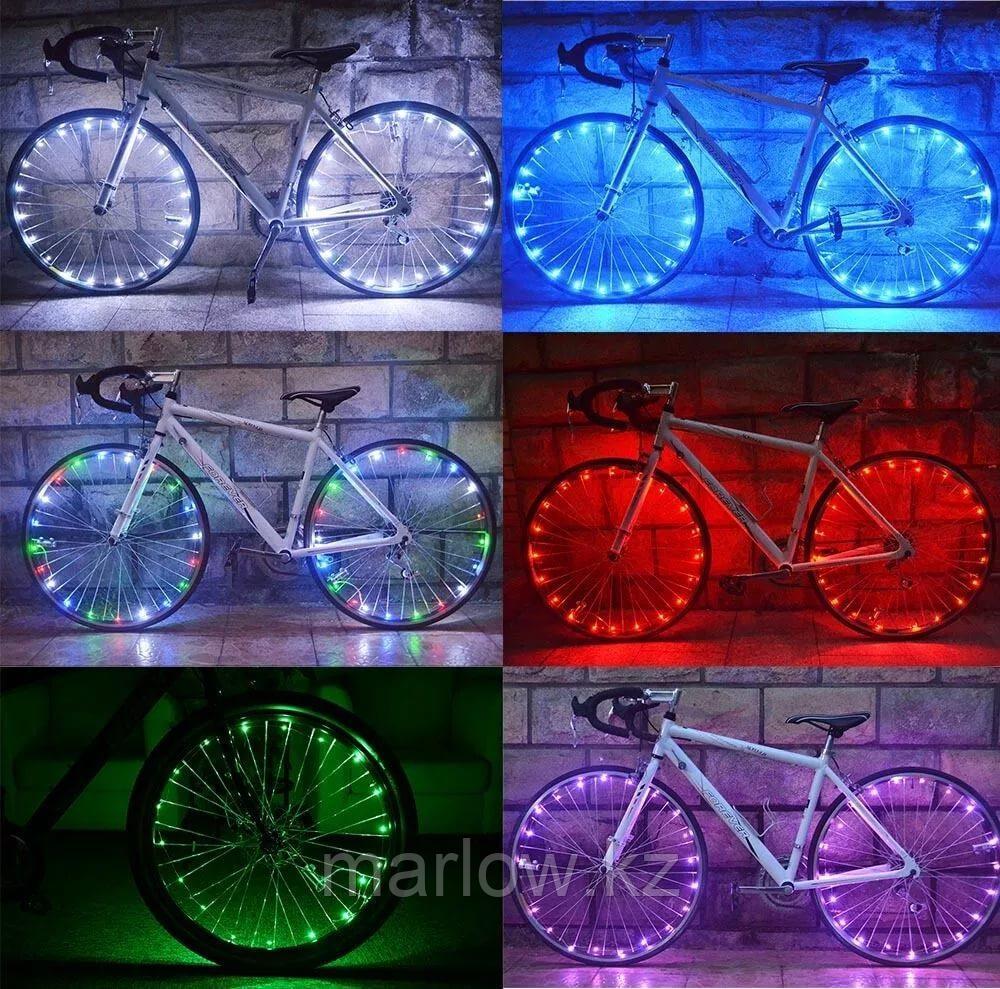 Подсветка для велосипедных колес Wheel Light Spoke Light, 20 LED - фото 5 - id-p111422332