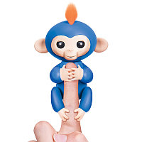 Интерактивная обезьянка Борис Fingerlings Baby Monkey, синий