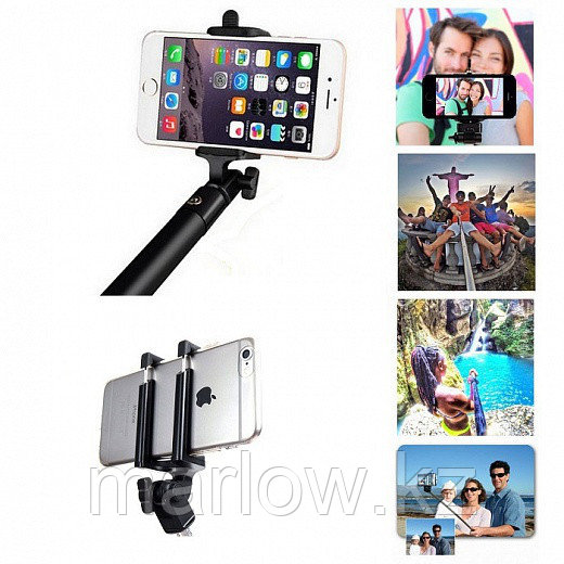 Монопод Selfie Stick Compact с Bluetooth, черный - фото 1 - id-p111419427
