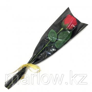 Роза из парфюмированного мыла Soap Flower, 39 см, красный - фото 3 - id-p111422346