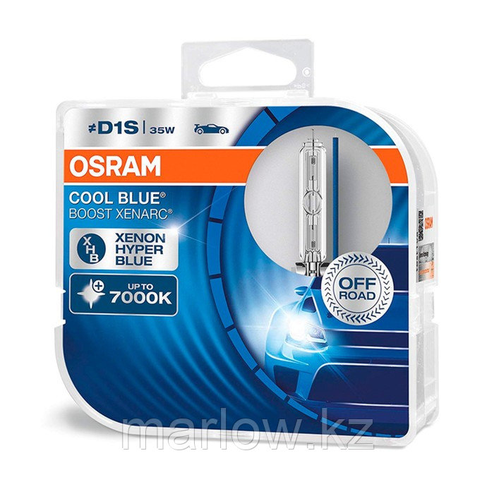 Лампа ксеноновая OSRAM, D1S, 85V-35 Вт, 4300K, Xenarc Cool Blue Boost , набор 2 шт - фото 2 - id-p111429248