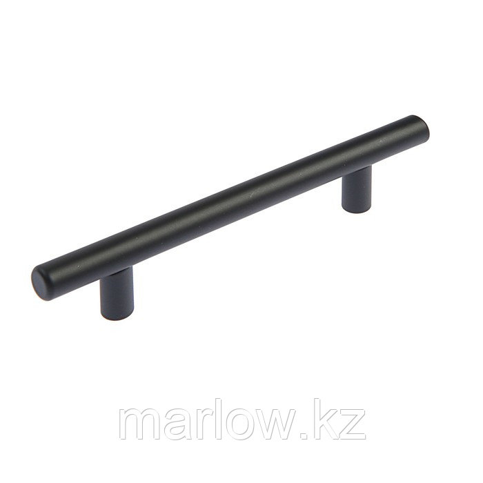 Ручка рейлинг, облегченная, d=12 мм, м/о 96 мм, цвет черный - фото 1 - id-p111462380