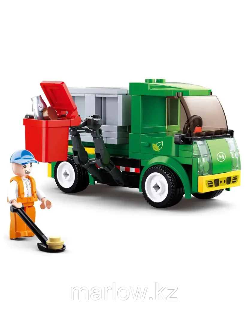 Конструктор блочный Машина для уборки мусора 118 дет. M38- B0781B Sluban - фото 2 - id-p111443572