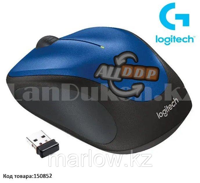Компьютерная мышь беспроводная оптическая 1000 dpi USB Logitech M235 Wireless Mouse синий - фото 1 - id-p111454450